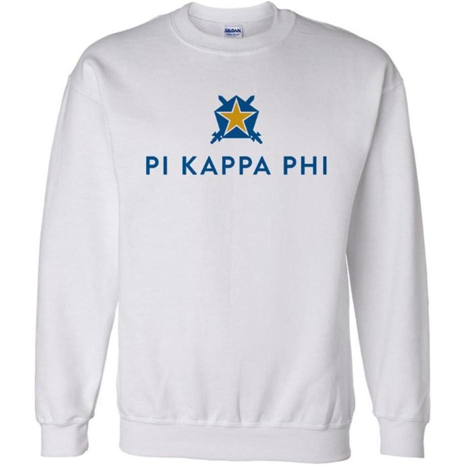 imagePi Kappa Phi PI PHI Logo Crewneck SweatshirtLight Grey