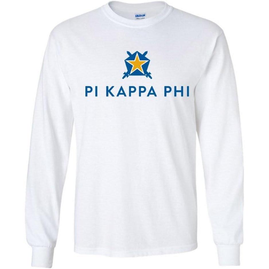 imagePi Kappa Phi PI PHI Logo Long Sleeve TeeWhite