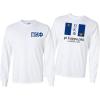 Pi Kappa Phi PI PHI Flag Long Sleeve T-Shirt(White)