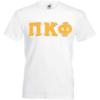 Greekgear Pi Kappa Phi PI PHI Lettered V-Neck T-Shirt(White)