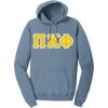 PI Kappa Phi PI Phi Pigment-Dyed Lettered Hooded Sweatshirt(Mist)