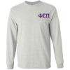 Phi Sigma Pi World Famous Crest Long Sleeve T-Shirt(Light Grey)