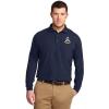 Pi Kappa Phi PI PHI Emblem Long Sleeve Polo(Navy Blue)