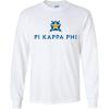 Pi Kappa Phi PI PHI Logo Long Sleeve Tee(White)