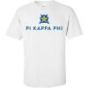 Pi Kappa Phi PI PHI Logo Short Sleeve Tee(Light Grey)