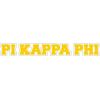 Pi Kappa Phi PI PHI Long Window Sticker