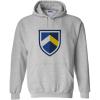 Pi Kappa Phi PI PHI Shield Hooded Sweatshirt(Sports Grey)