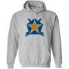 Pi Kappa Phi PI PHI Star Hooded Sweatshirt(Sports Grey)