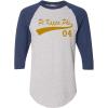 Pi Kappa Phi PI PHI Tail Year Raglan(Grey W/Navy Blue)