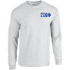 Pi Kappa Phi PI PHI World Famous Crest Long Sleeve T-Shirt(Light Grey)