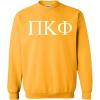 Pi Kappa Phi PI PHI World Famous Greek Crewneck(Gold)