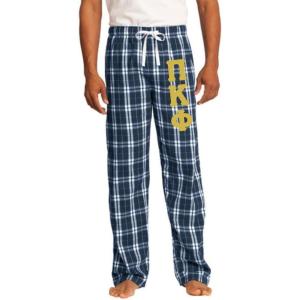 Greekgear Pi Kappa Phi PI PHI Flannel Plaid Pant – PJ’s(Navy Blue)