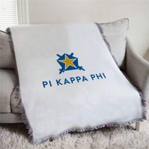 Greekgear Pi Kappa Phi PI PHI Shield Afghan Blanket Throw