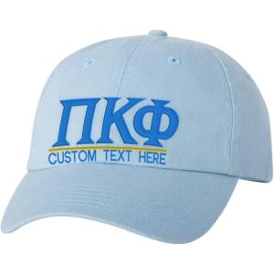 Personalized PI Kappa Phi PI Phi Greek Line Hat(Light Blue)