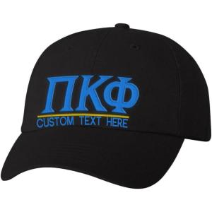 Personalized PI Kappa Phi PI Phi Greek Line Hat(Navy Blue)