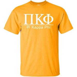 Pi Kappa Phi Bar Tee(Gold)