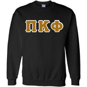 Pi Kappa Phi Lettered Crewneck(Black)