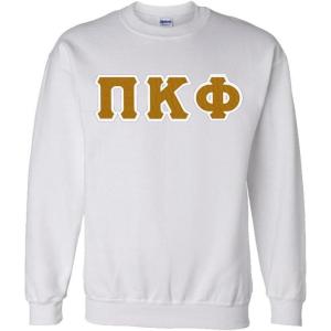 Pi Kappa Phi Lettered Crewneck(White)