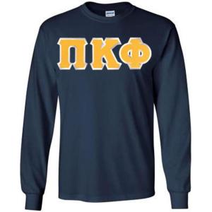 Pi Kappa Phi Lettered Long Sleeve(Navy Blue)