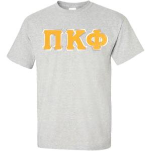 Pi Kappa Phi Lettered T-Shirt(Ice Grey)