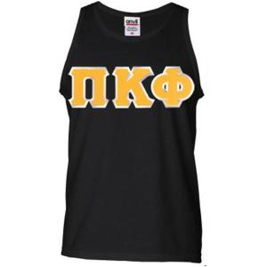 Pi Kappa Phi Lettered Tank Top(Black)