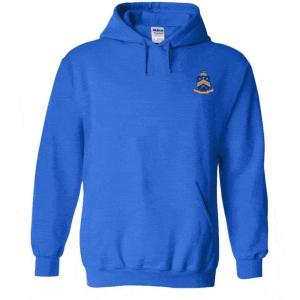Pi Kappa Phi PI PHI Crest – Shield Emblem Hooded Sweatshirt(Royal Blue)