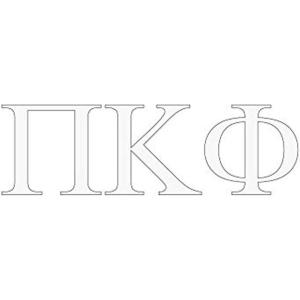 Pi Kappa Phi PI PHI Greek Letter Window Sticker Decal