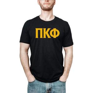 Pi Kappa Phi PI PHI Letter Tee(Black)