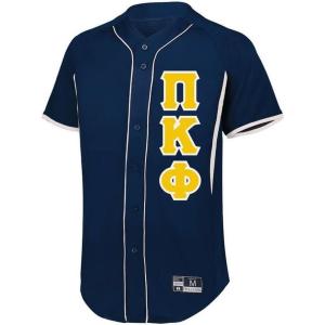 Pi Kappa Phi PI PHI Lettered Baseball Jersey(Navy/White)