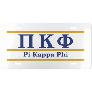 Pi Kappa Phi PI PHI Lettered Lines License Covers