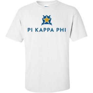 Pi Kappa Phi PI PHI Logo Short Sleeve Tee(Light Grey)