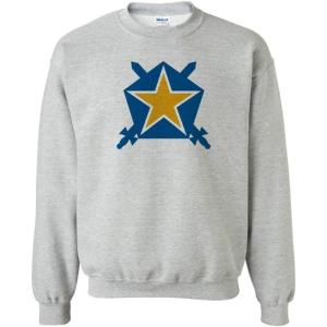 Pi Kappa Phi PI PHI Star Crewneck Sweatshirt(Sports Grey)