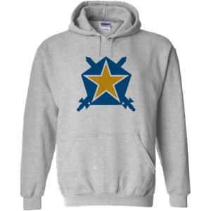 Pi Kappa Phi PI PHI Star Hooded Sweatshirt(Sports Grey)