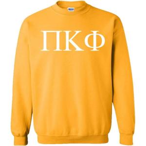 Pi Kappa Phi PI PHI World Famous Greek Crewneck(Gold)
