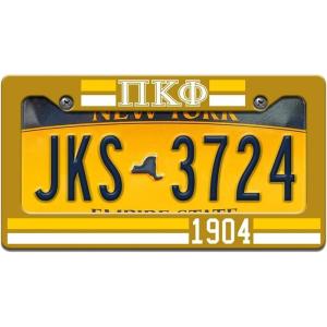 Pi Kappa Phi PI PHI Year License Plate Frame