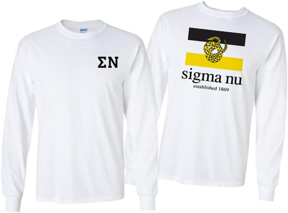 imageSigma Nu Flag Long Sleeve TShirtWhite