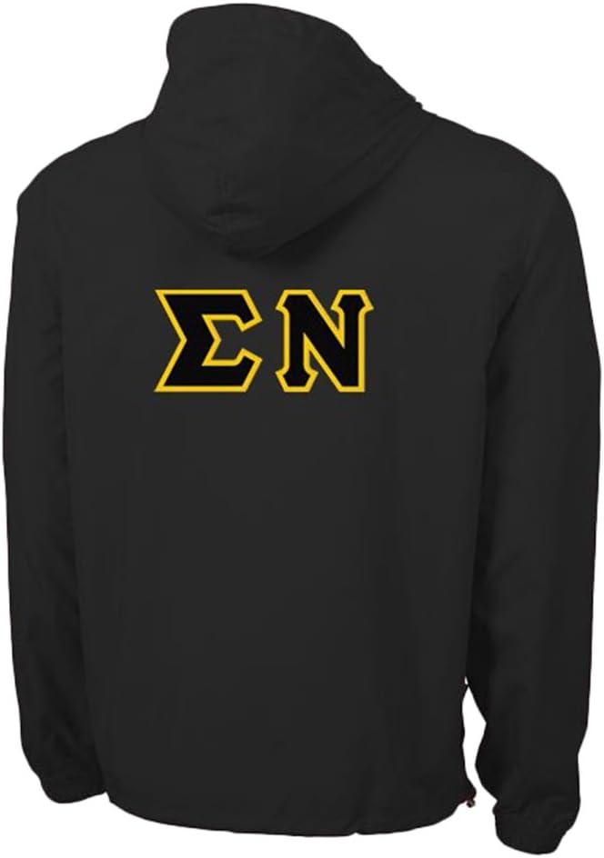 imageSigma Nu Tackle Twill Lettered Pack N Go PulloverBlack