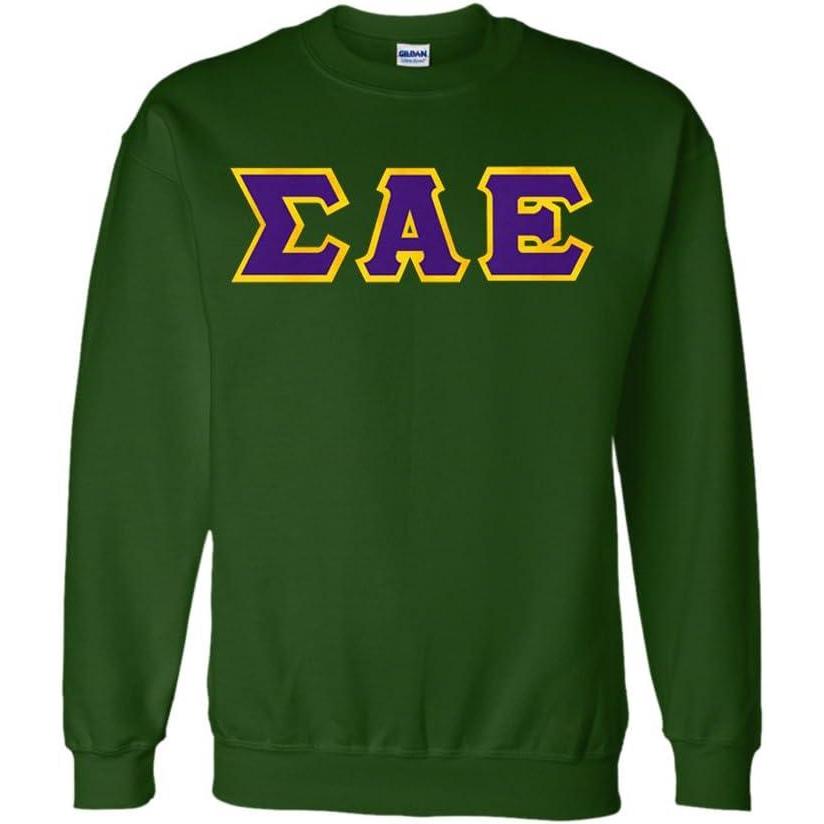 imageGreekgear Sigma Alpha Epsilon Lettered CrewneckForest Green