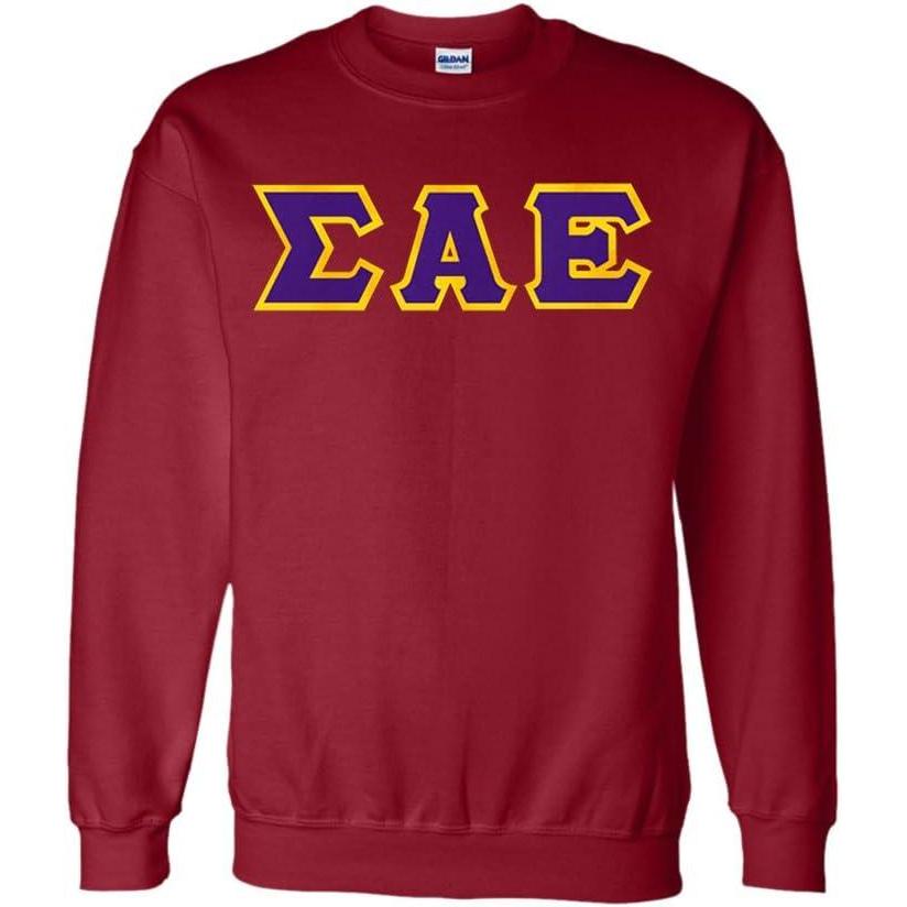 imageGreekgear Sigma Alpha Epsilon Lettered CrewneckMaroon