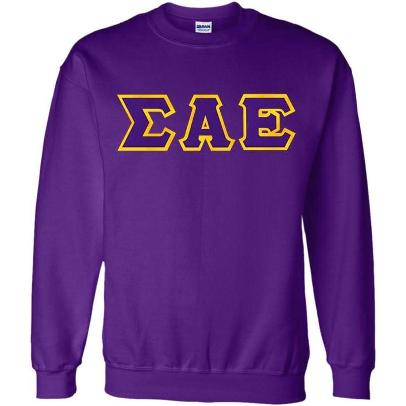 imageGreekgear Sigma Alpha Epsilon Lettered CrewneckPurple
