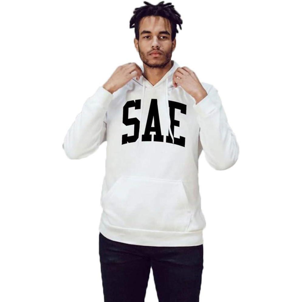 imageGreekgear Sigma Alpha Epsilon SAE Nickname Hooded SweatshirtWhite