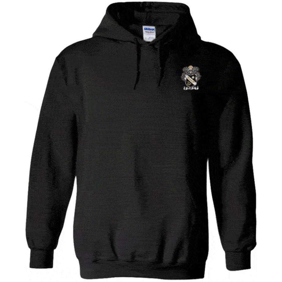 imageGreekgear Sigma Nu Crest Shield Emblem Hooded SweatshirtBlack