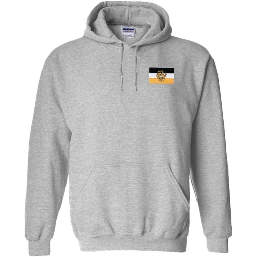 imageGreekgear Sigma Nu Flag Patch Hooded SweatshirtSports Grey