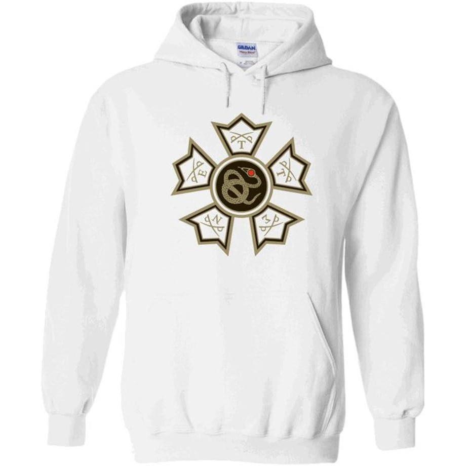 imageGreekgear Sigma Nu Logo Hooded SweatshirtLight Grey