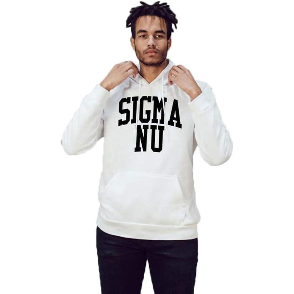 imageGreekgear Sigma Nu Nickname Hooded SweatshirtWhite