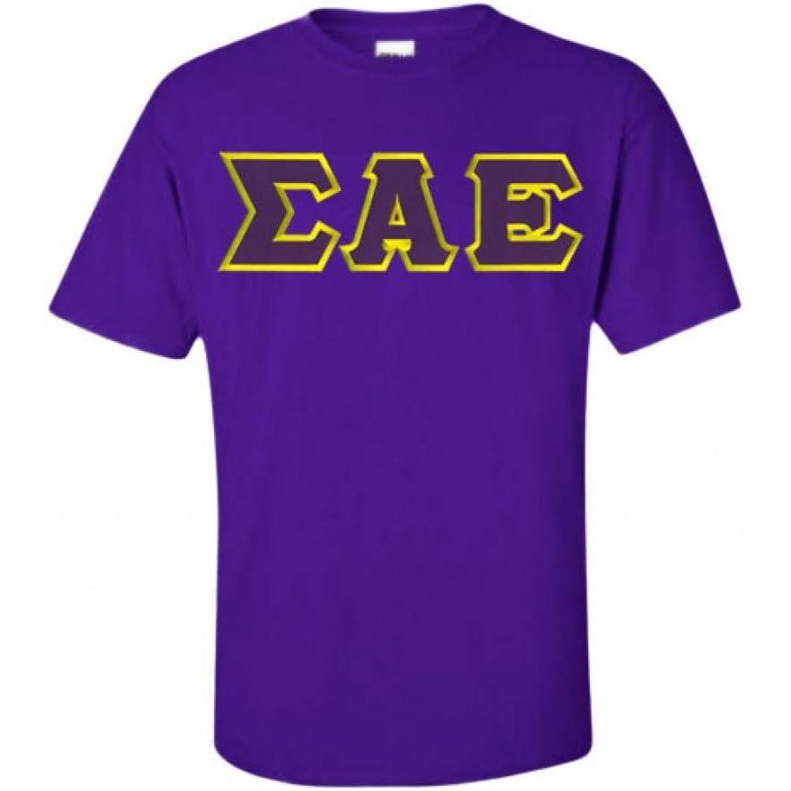 imageSigma Alpha Epsilon Lettered TShirtPurple