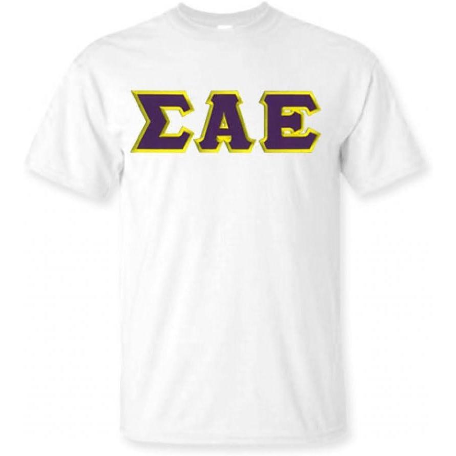 imageSigma Alpha Epsilon Lettered TShirtWhite