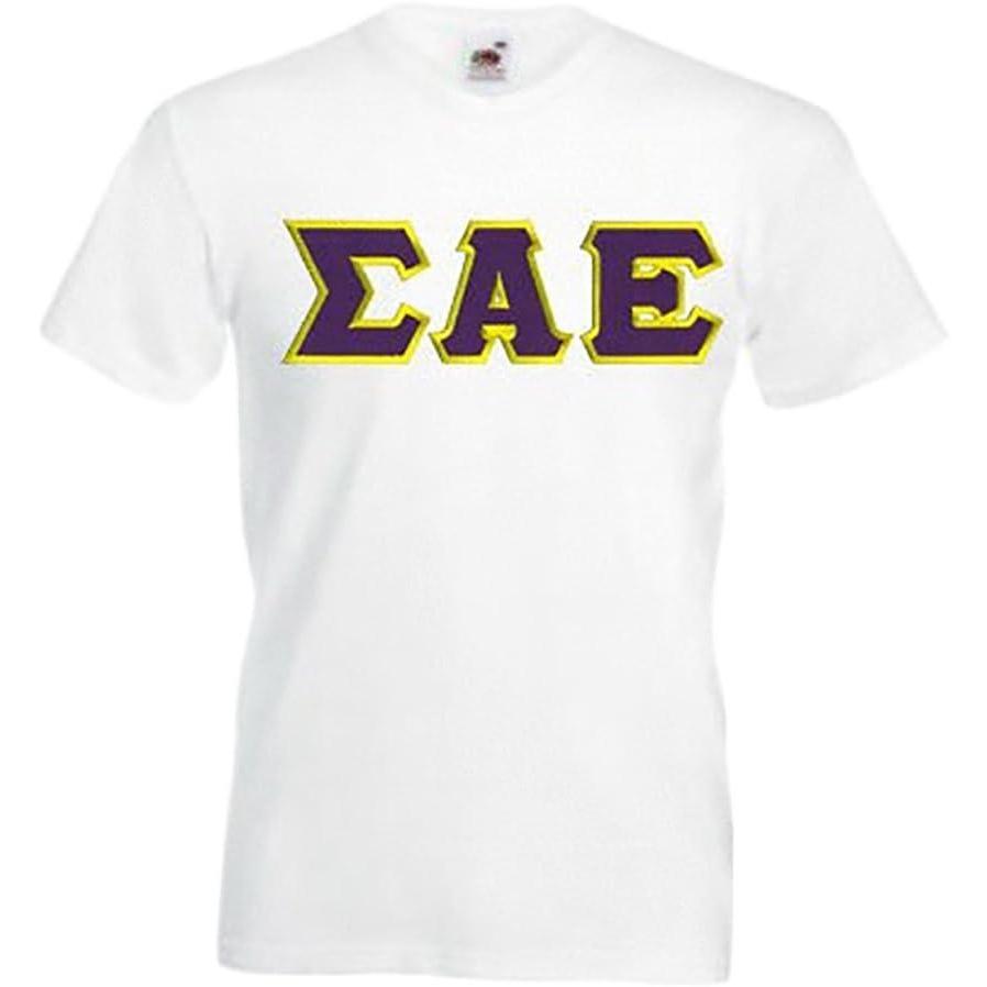 imageSigma Alpha Epsilon SAE Lettered VNeck TShirtWhite