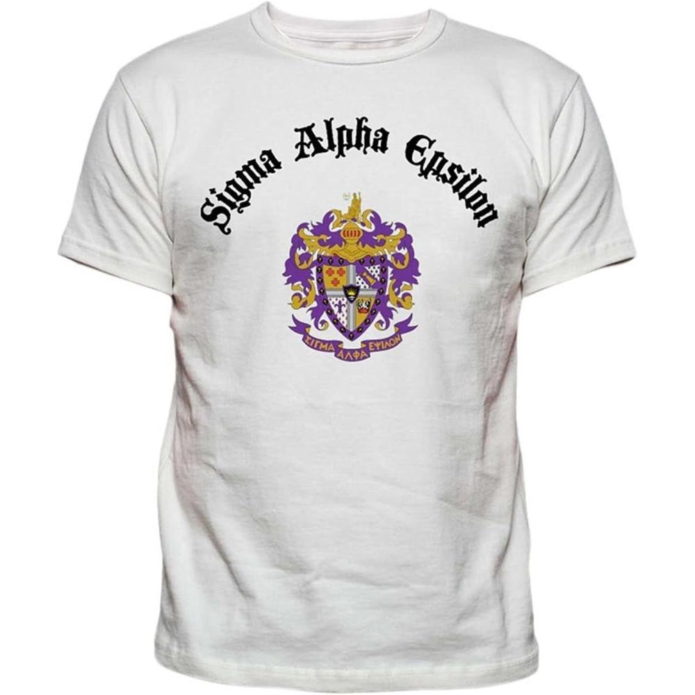 imageSigma Alpha Epsilon SAE Vintage Crest TShirtWhite