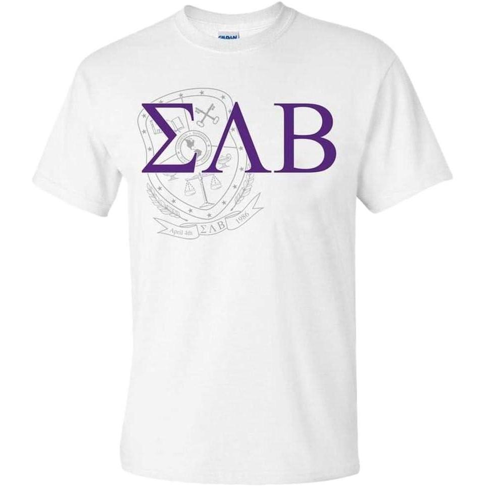 imageSigma Lambda Beta Greek Crest TShirtWhite